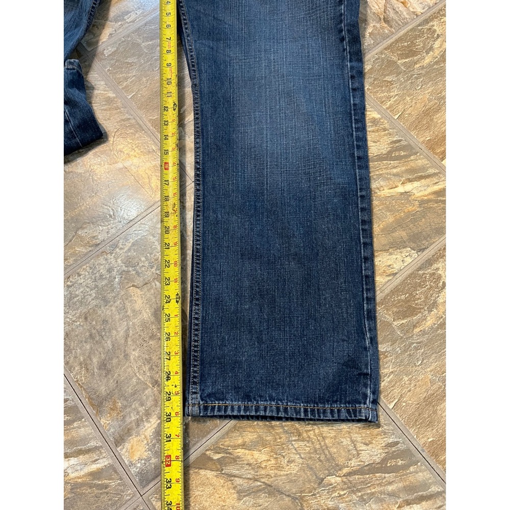 Levis 569 Loose Straight Jeans Mens 38x32 Dark Blue Relaxed Denim - Picture 7 of 8